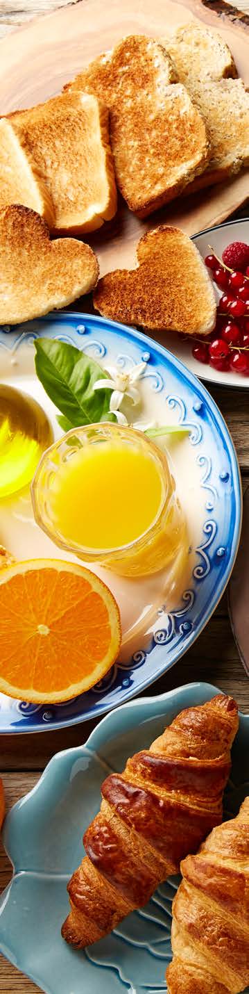 Delicious breakfast spread