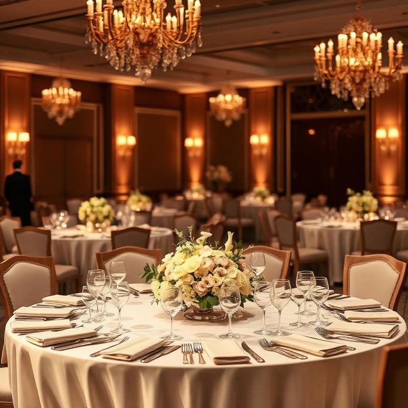 Elegant reception table setting