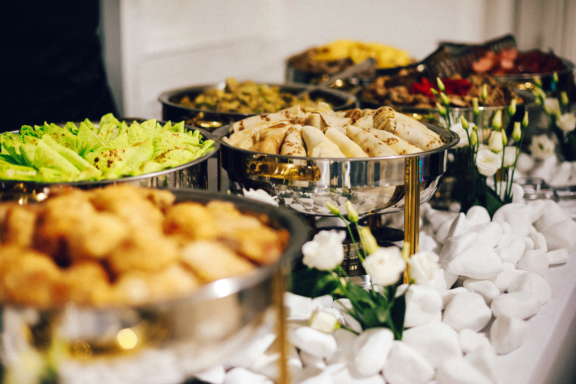 Catered event spread by Artisan Provisions